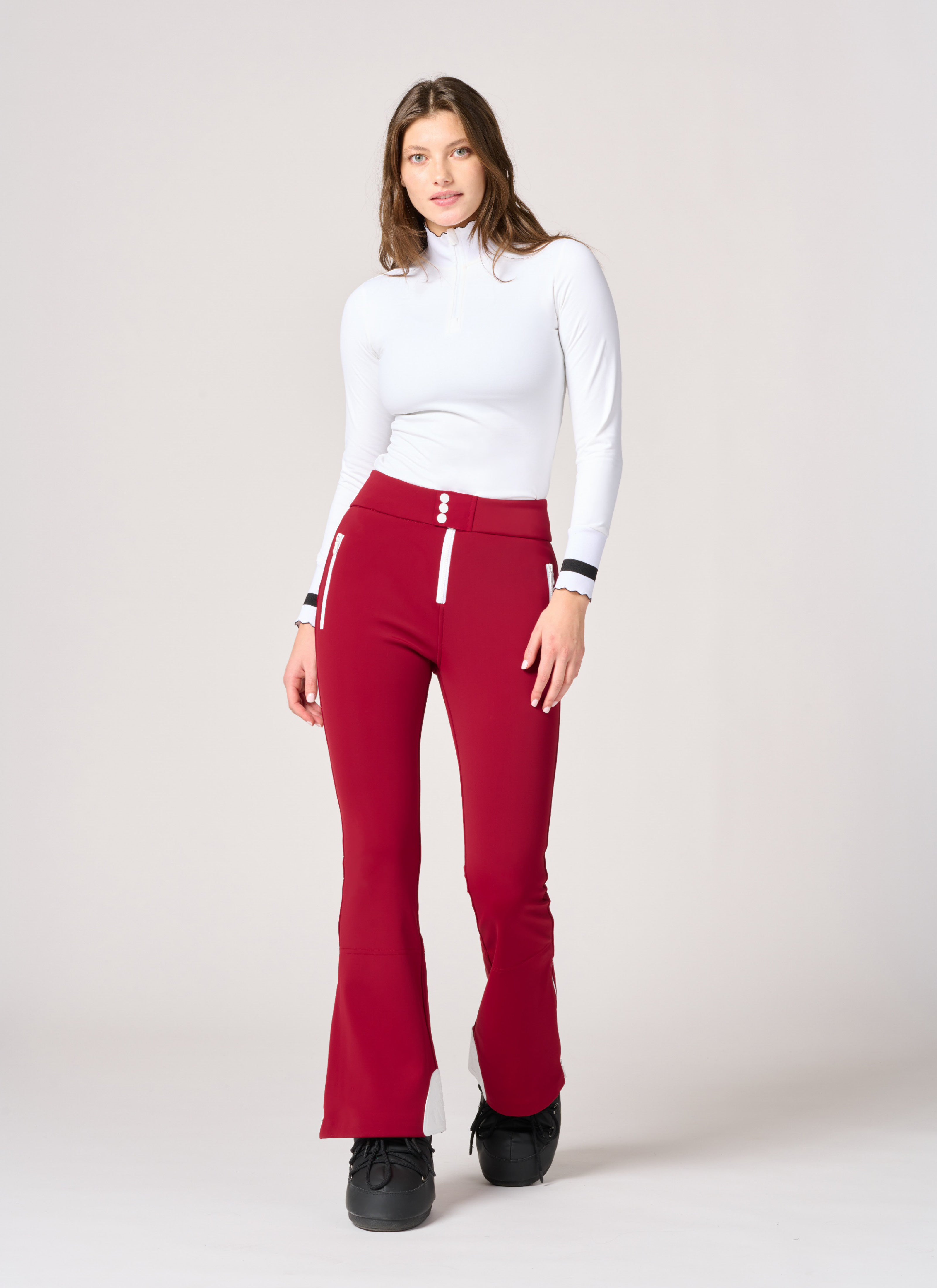 Lennon Softshell Pant in Holiday Ruby