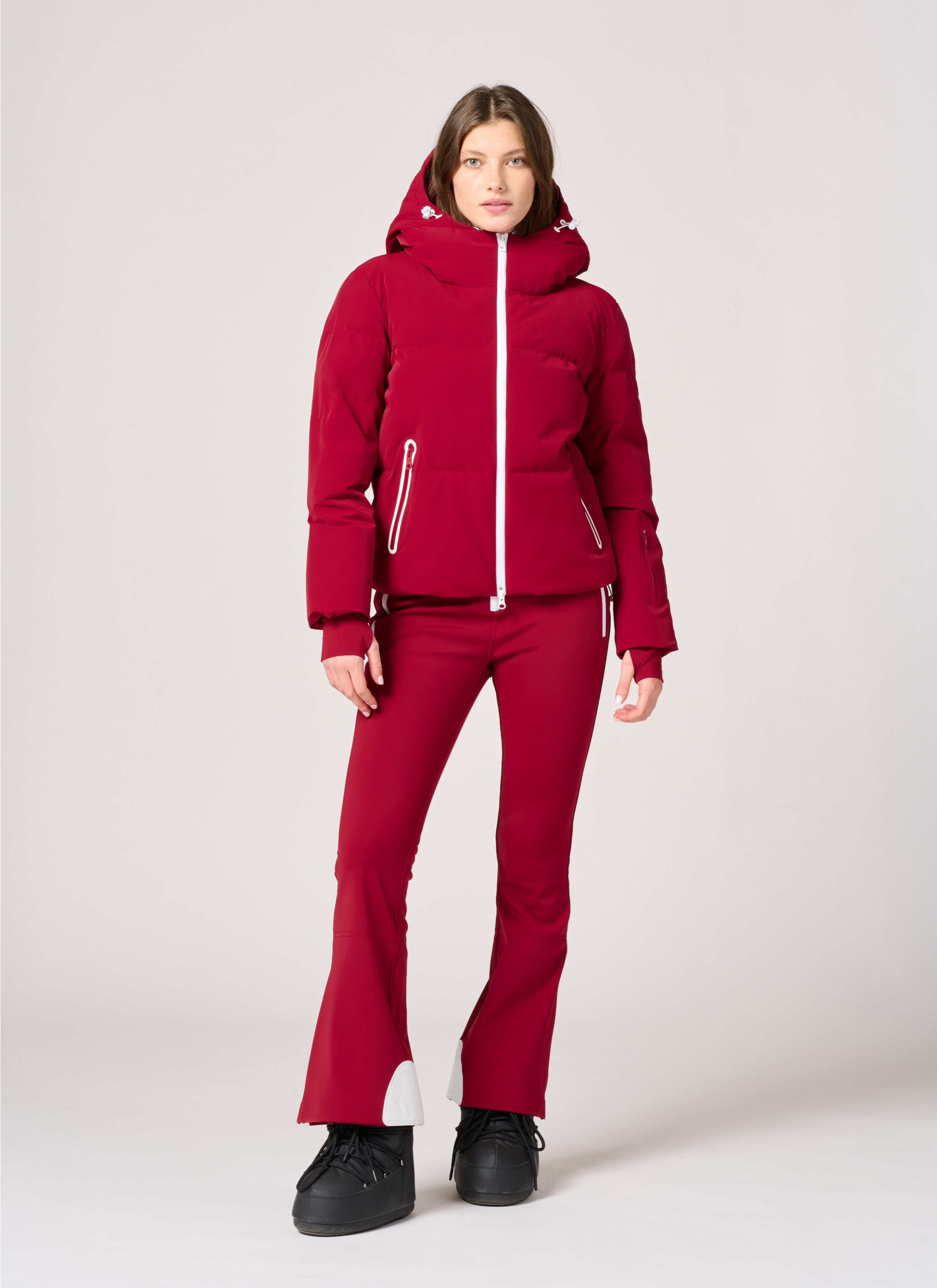 Poppy Ski Jacket in Holiday Ruby
