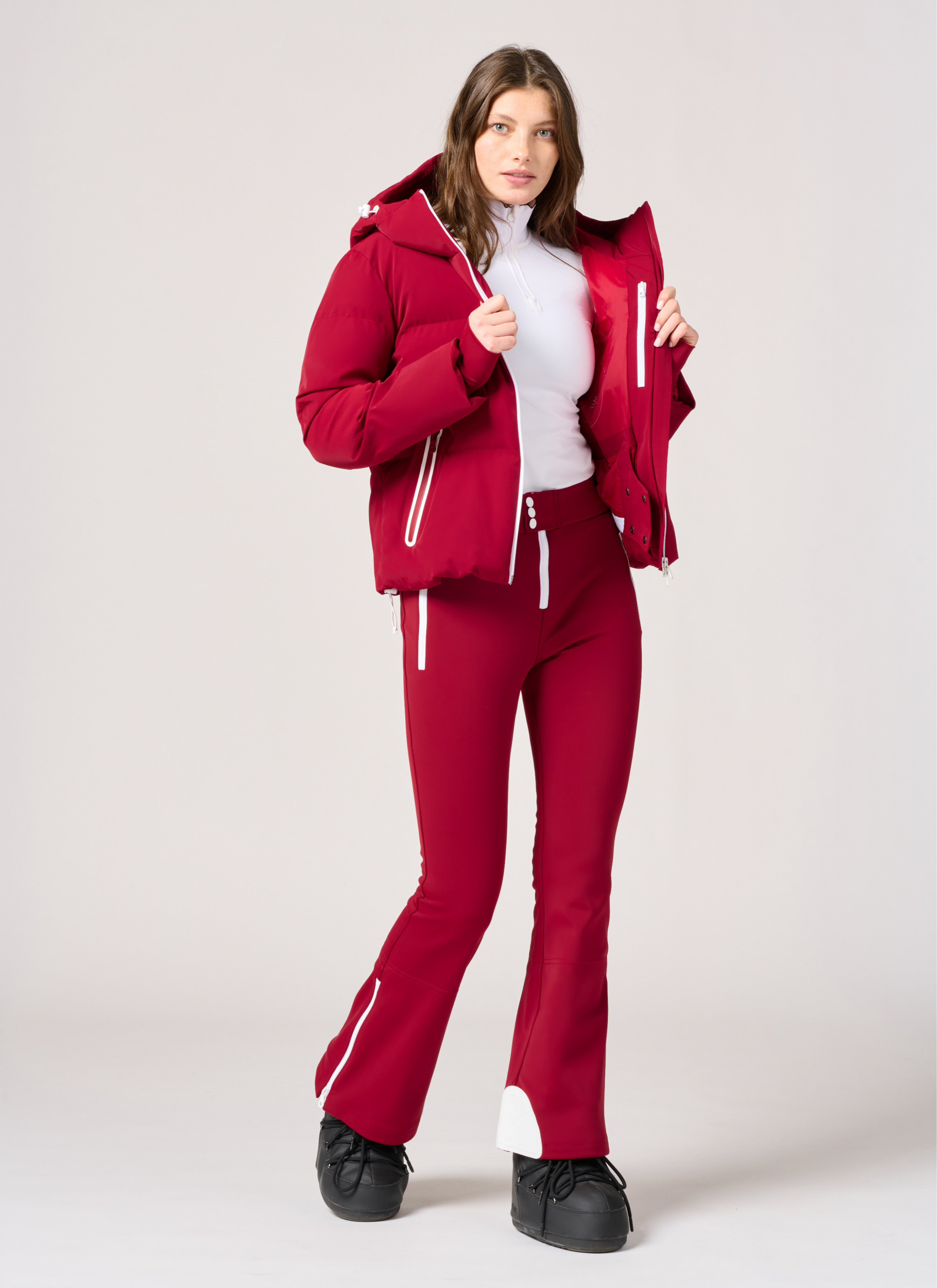 Poppy Ski Jacket in Holiday Ruby
