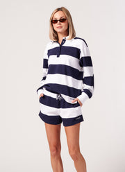 Georgie Rugby Polo in Sailor Stripe