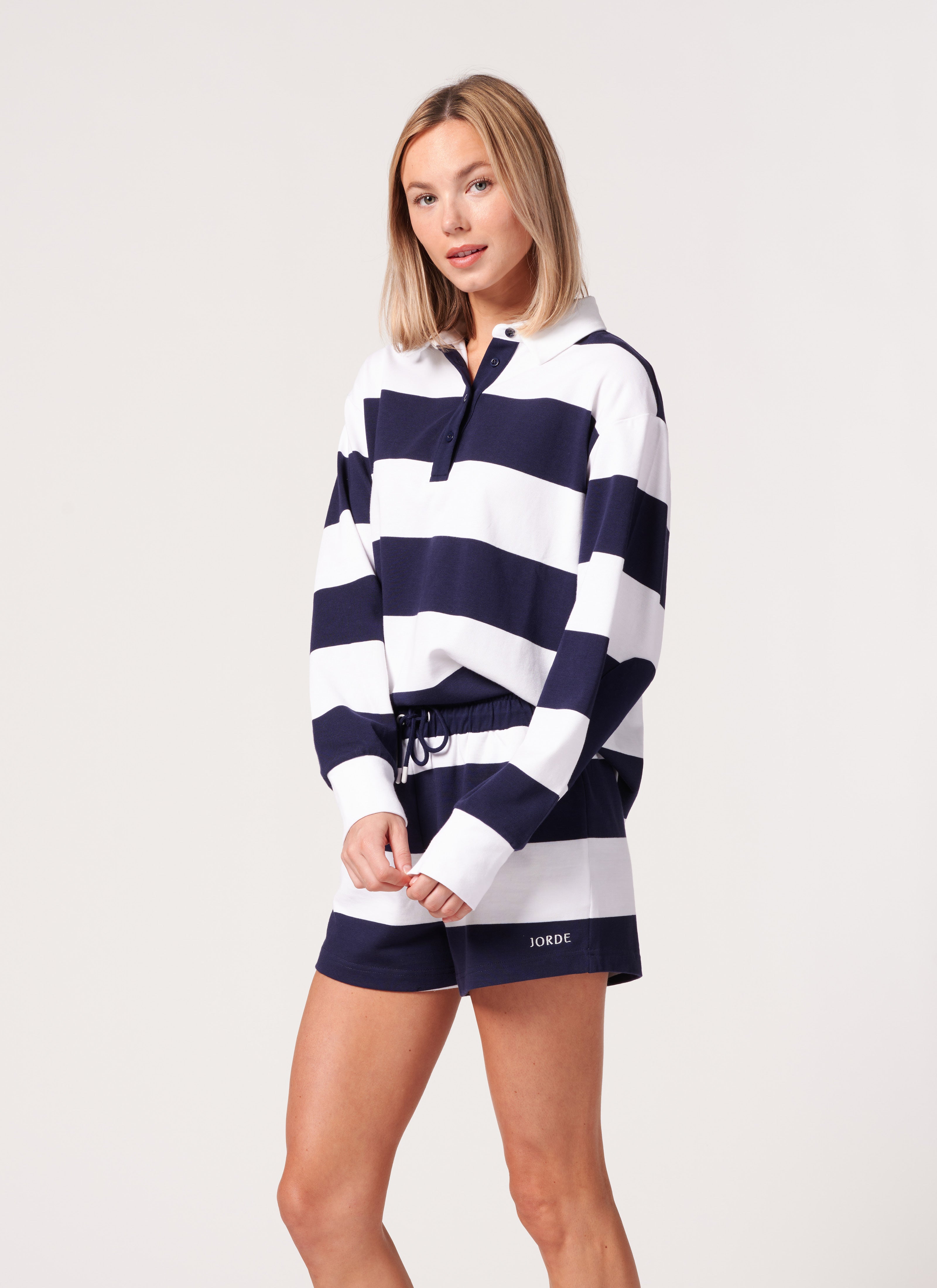 Georgie Rugby Polo in Sailor Stripe