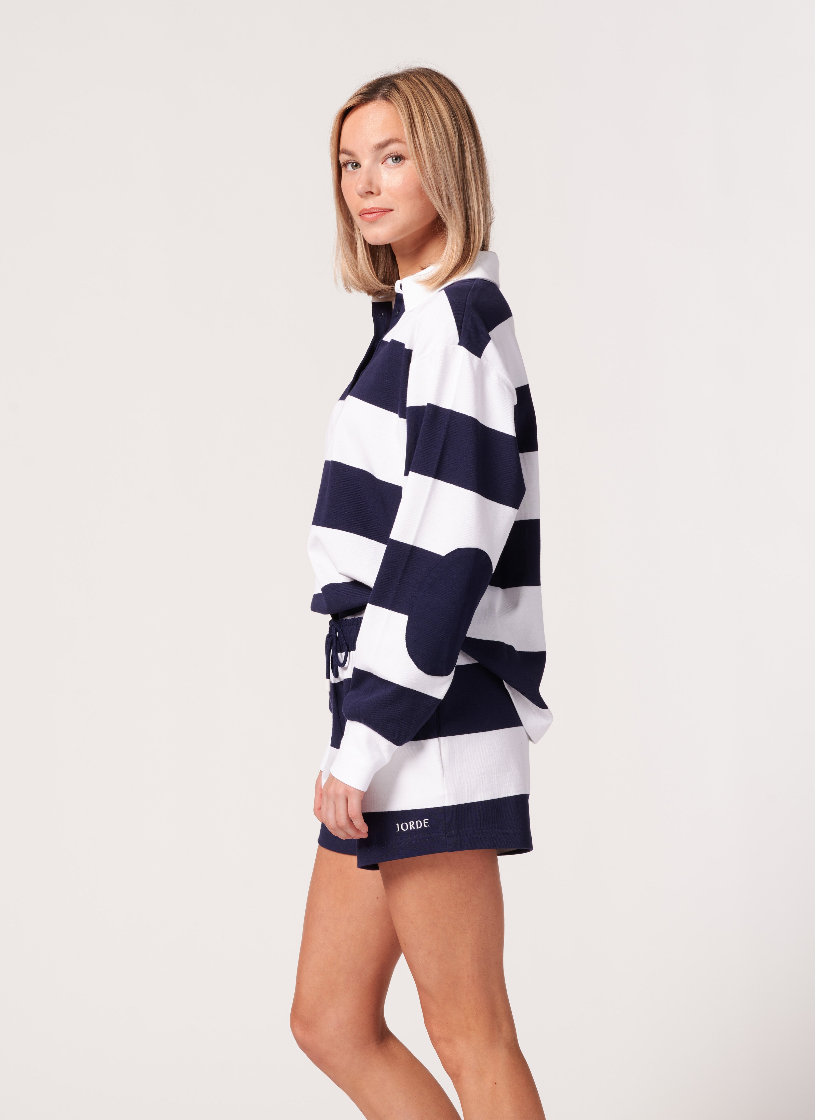 Georgie Rugby Polo in Sailor Stripe