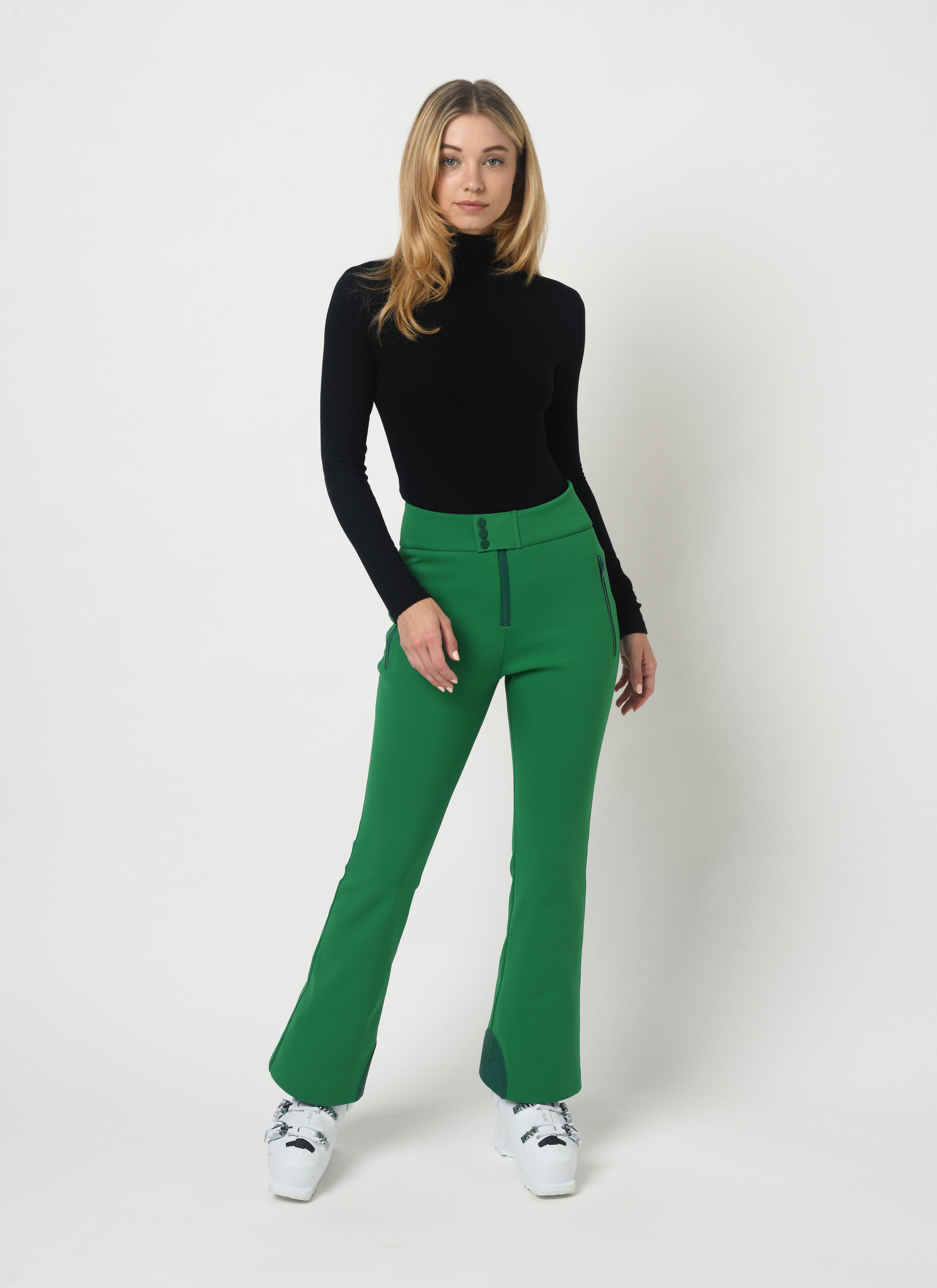 women's ski pants green
