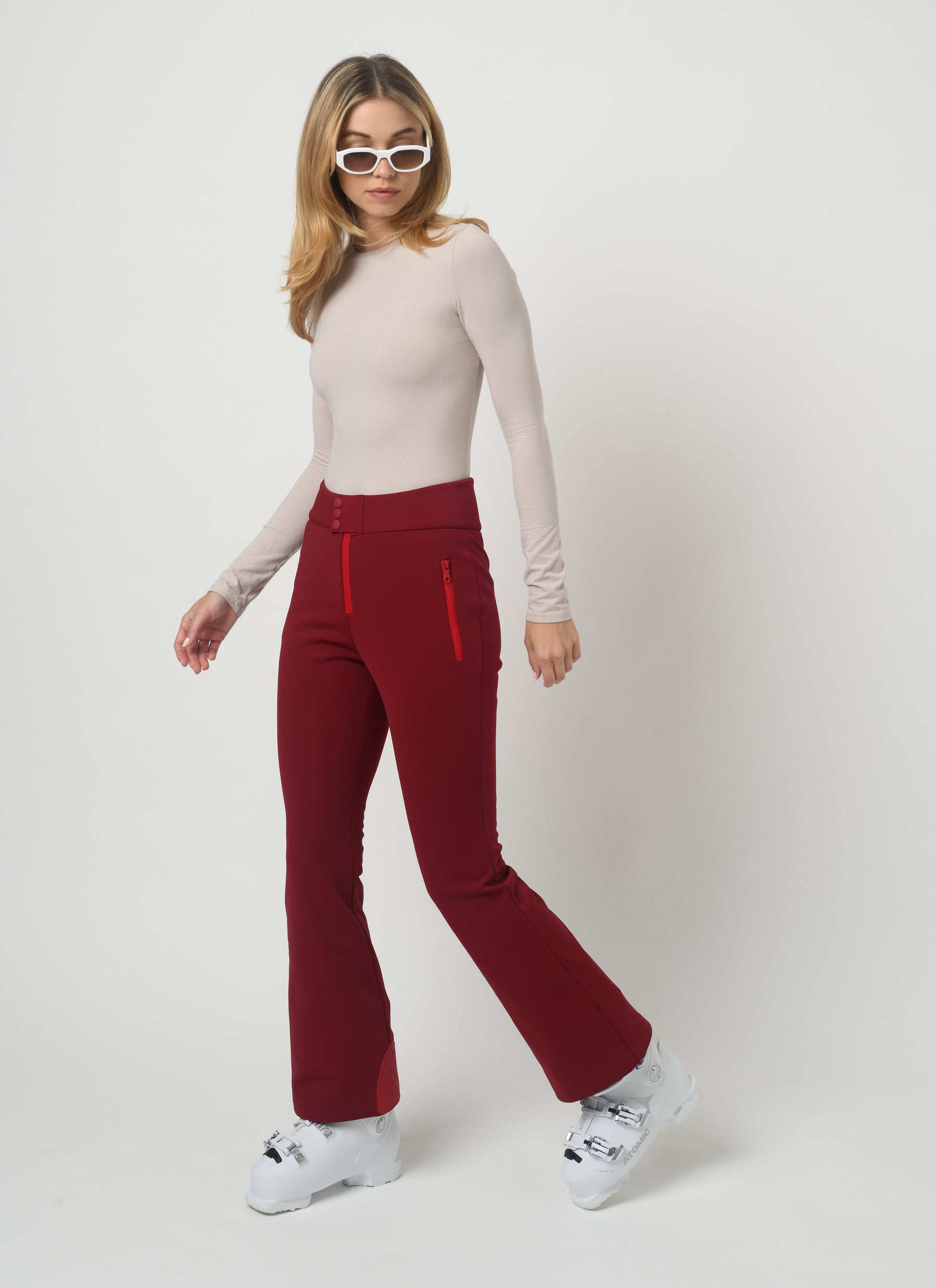 Women's Red Ski Pant
