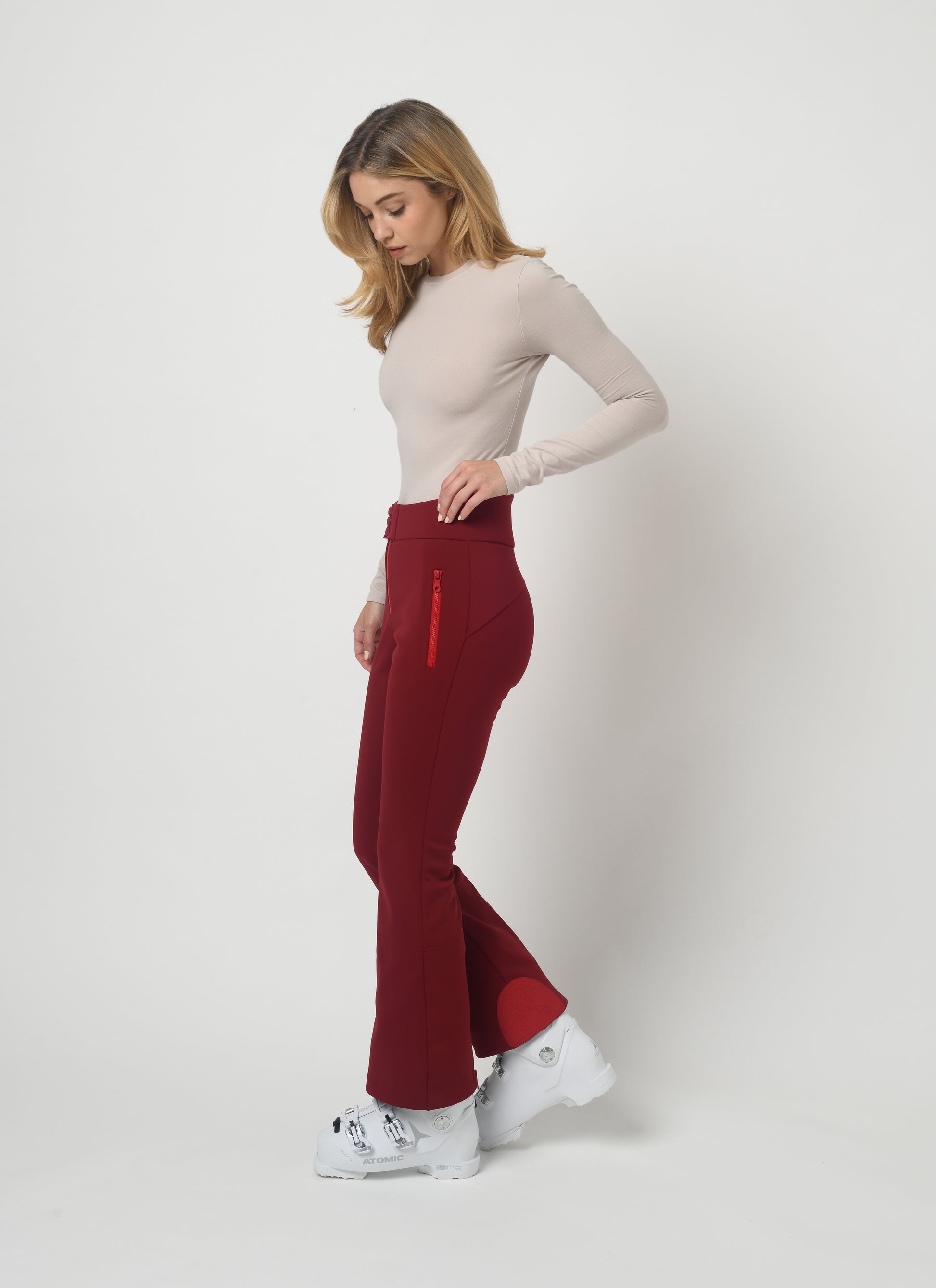 Women's Red Ski Pant