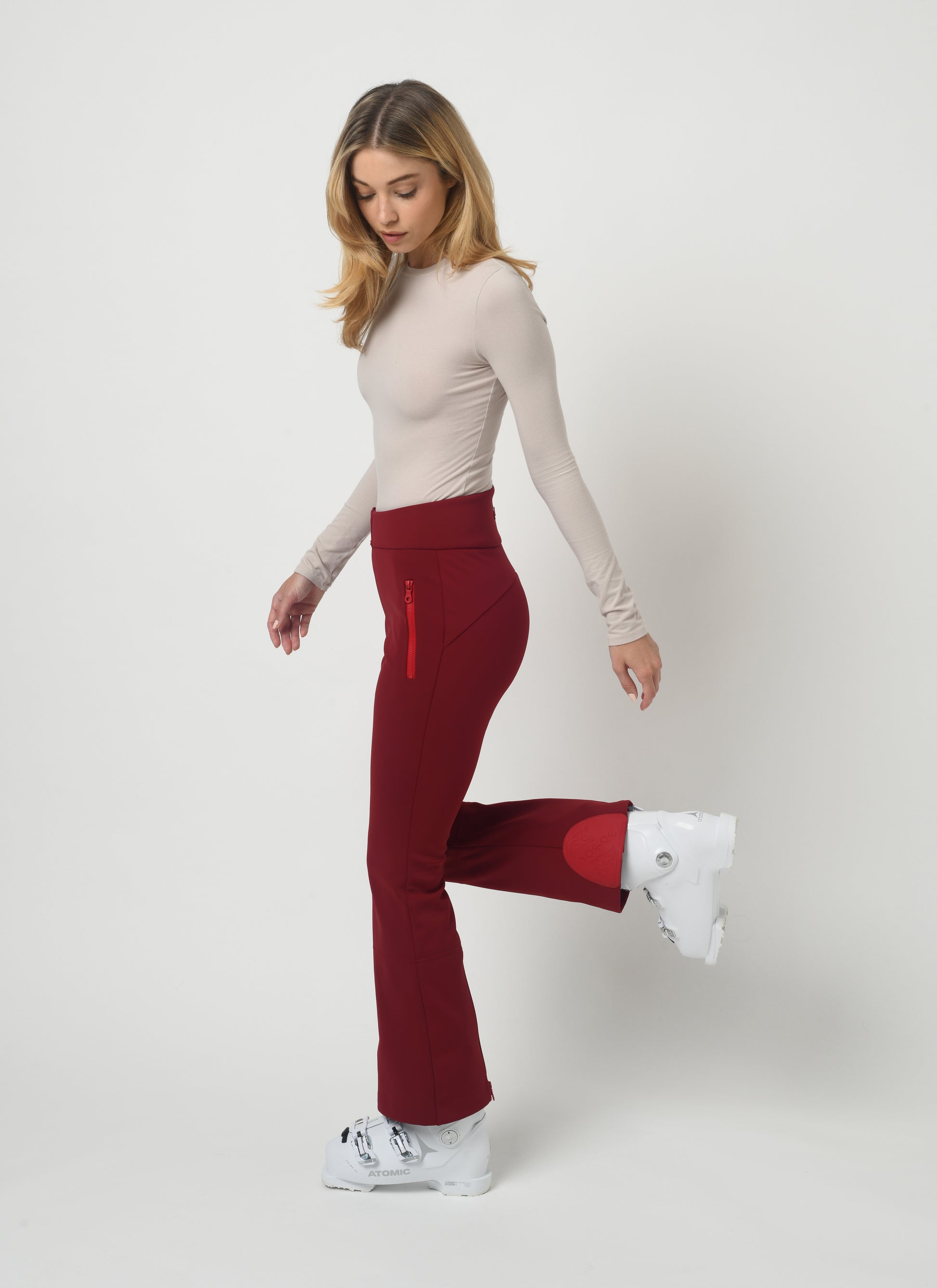 Women's Red Ski Pant