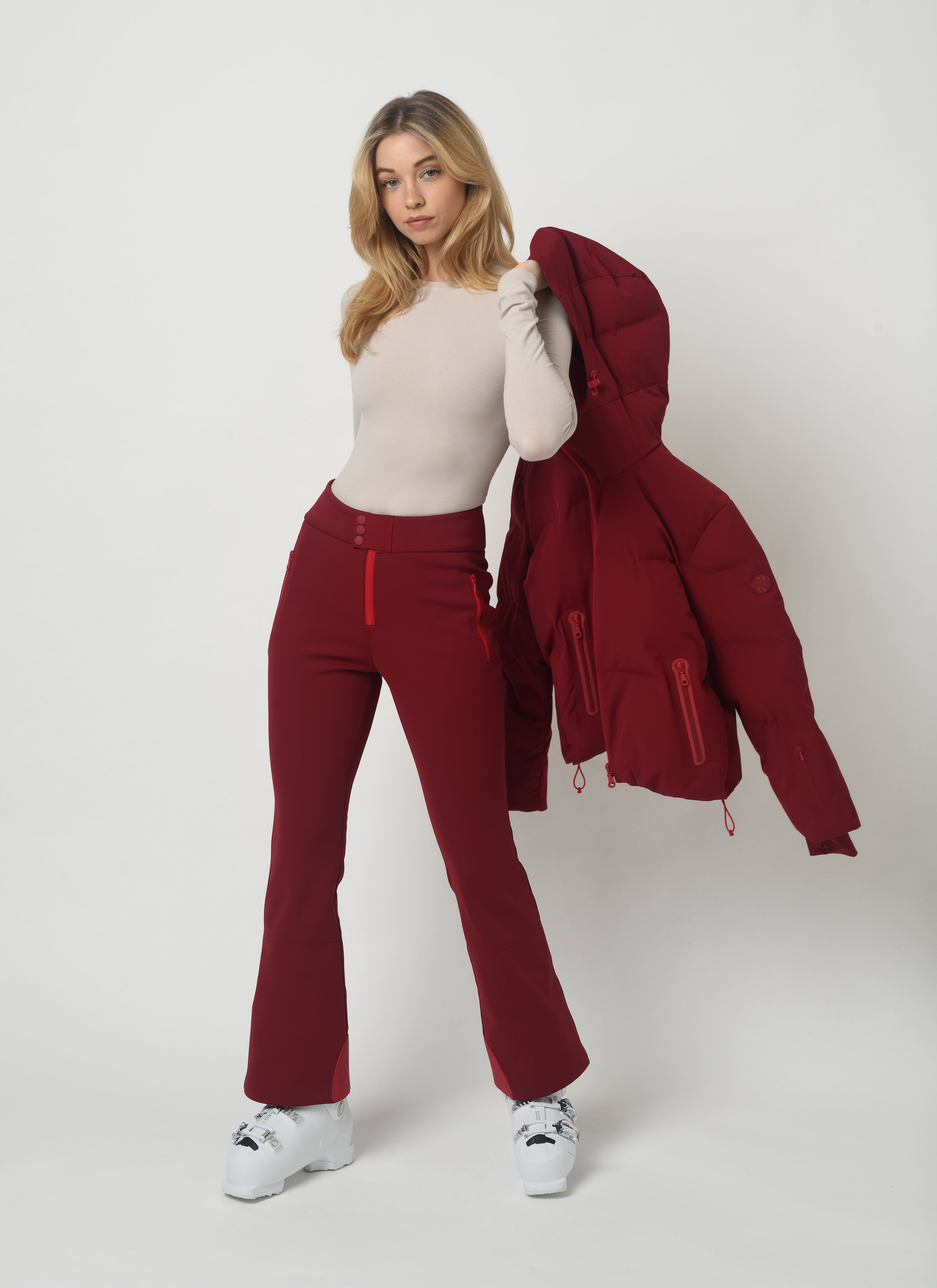Women's Ski Outfit in red