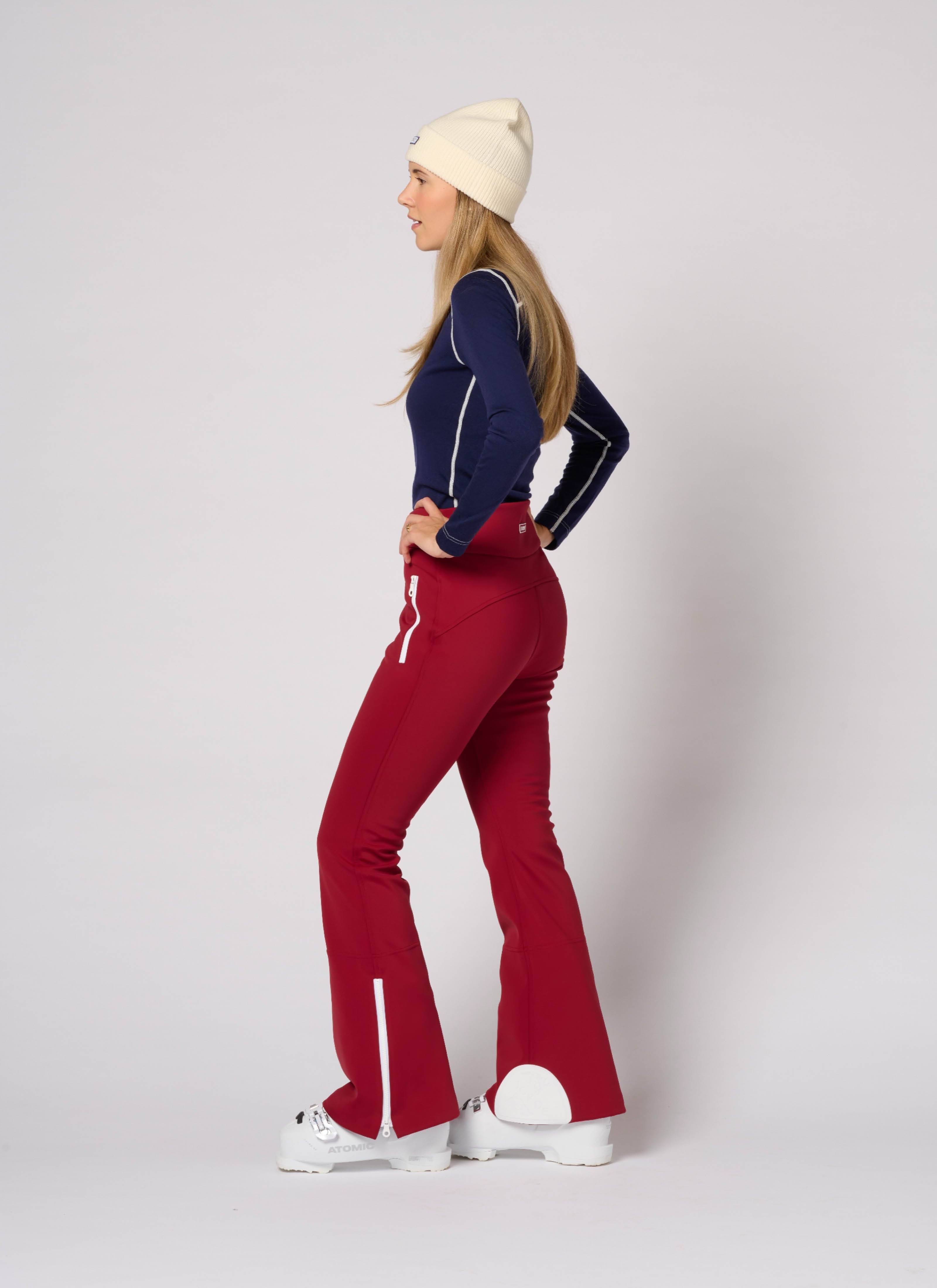 Lennon Softshell Pant in Holiday Ruby