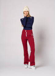 Lennon Softshell Pant in Holiday Ruby