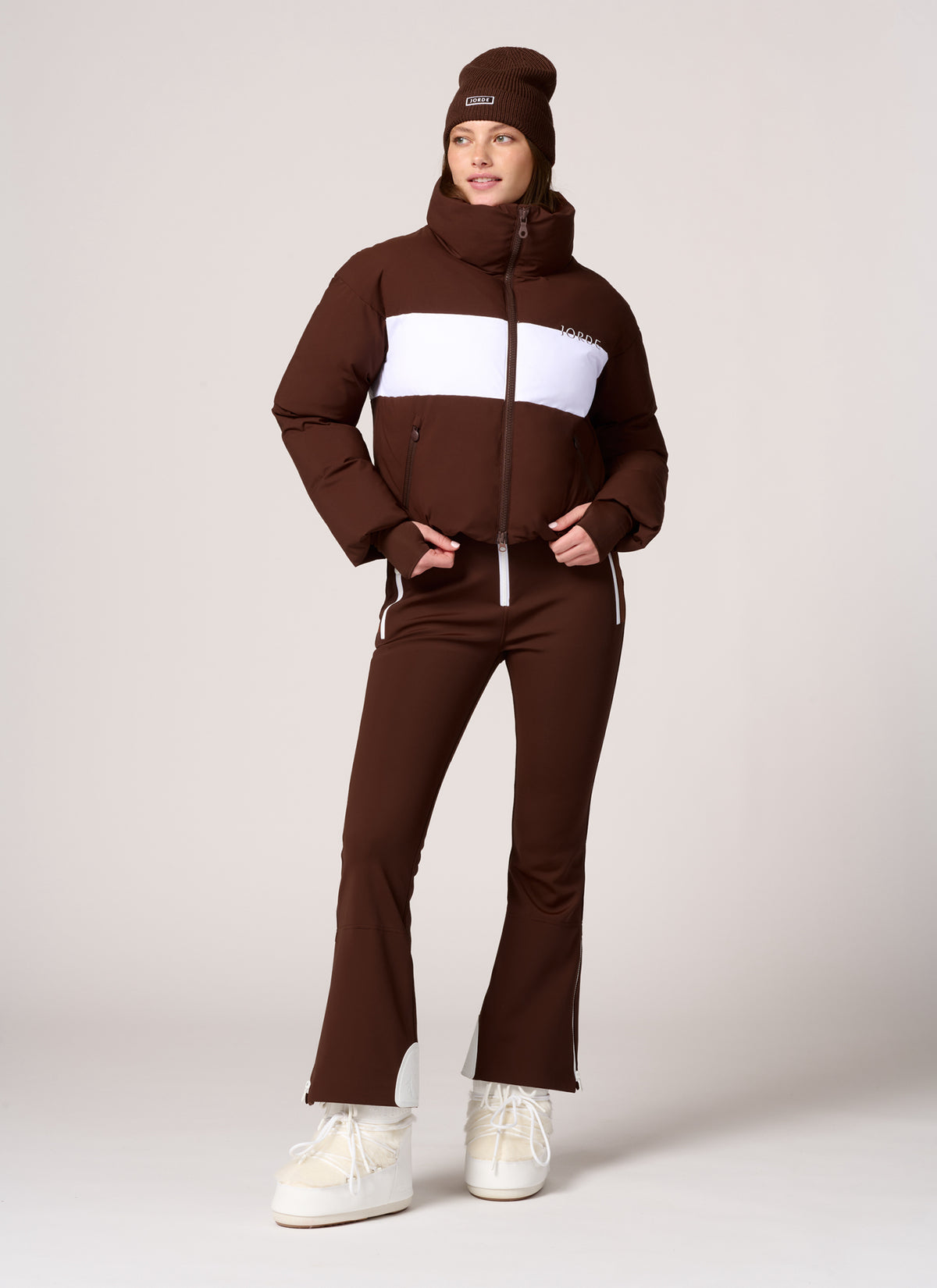 Maisie Puffer Jacket in Teddy