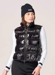 Nell Puffer Vest in Black Diamond