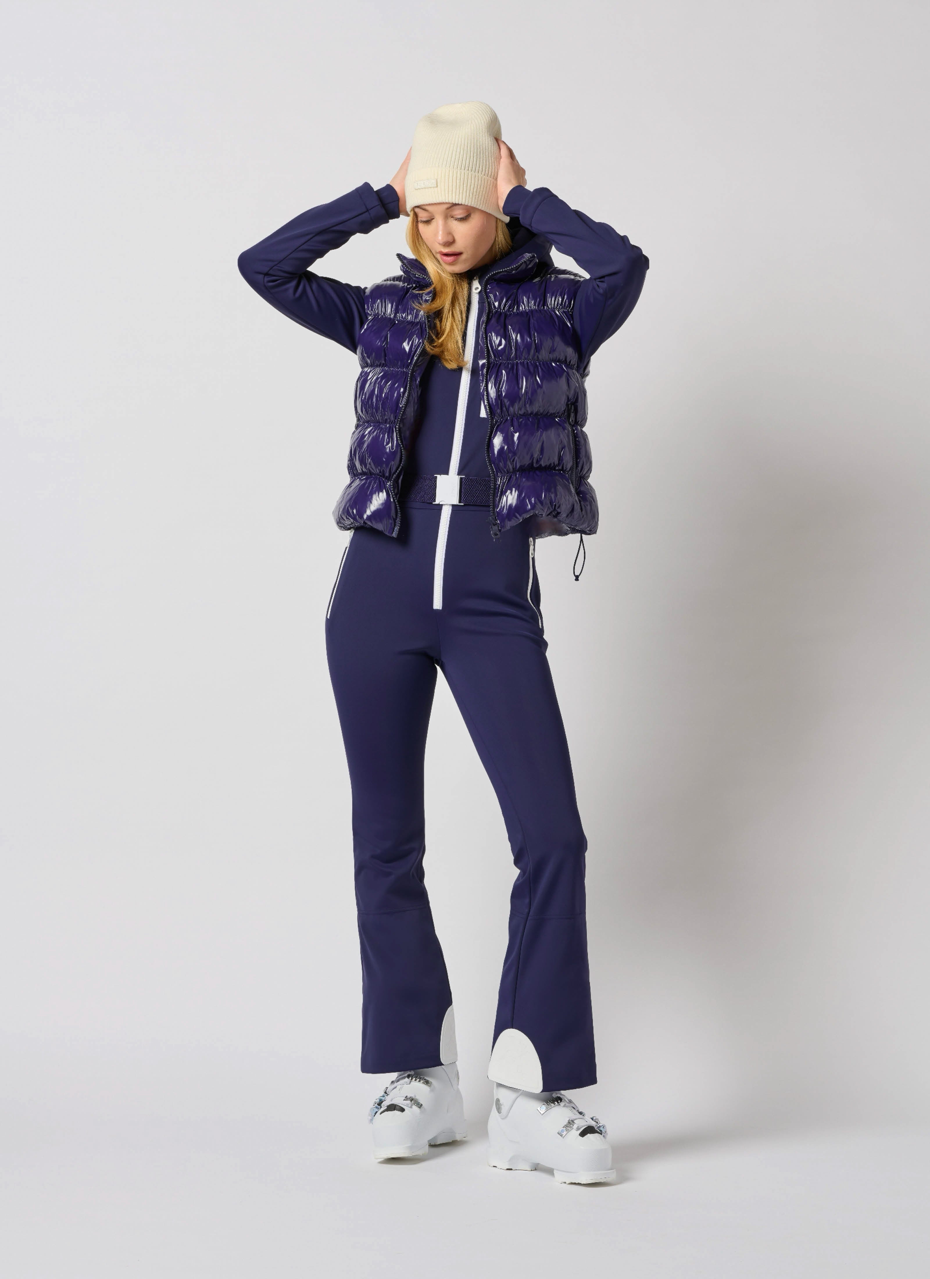 Nell Puffer Vest in Ink